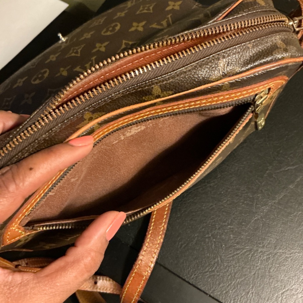 Louis Vuitton Monogram Crossbody Bag in Brown and Tan - Picture 6 of 11